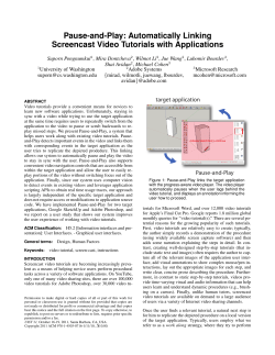 Pause-and-Play: Automatically Linking Screencast