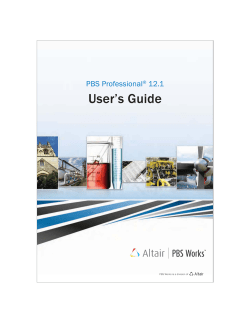 PBS Professional 12.1 User`s Guide