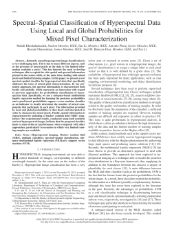 Spectral–Spatial Classification of Hyperspectral Data Using
