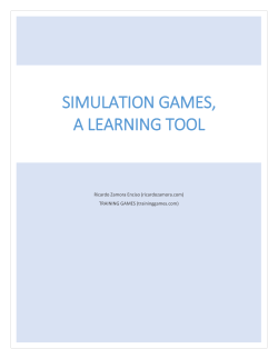 Simulation games, a learning tool