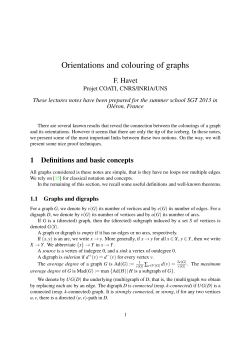 Orientations and colouring of graphs