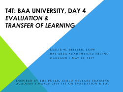 Evaluator - Bay Area Academy