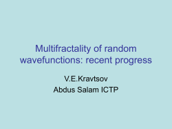 Multifractality of random wavefunctions: recent progress