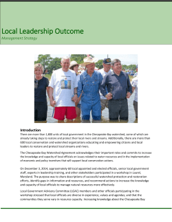 Local Leadership RED - Chesapeake Bay Program
