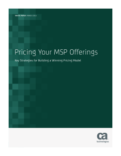 Pricing Your MSP Offerings: Key Strategies for Building a Winning