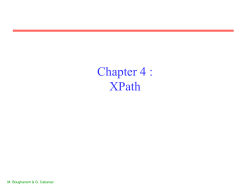 Chapter 4 : XPath