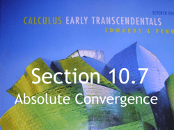 Calc BC 10.7 pt 4 Absolute Convergence