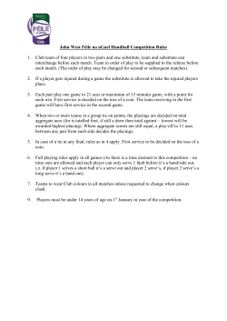 F&eacute;ile na nGael Handball Competitions Rules