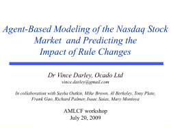 Bios Group Nasdaq Market Simulation