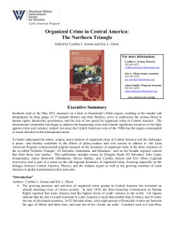 Organized Crime in Central America: The