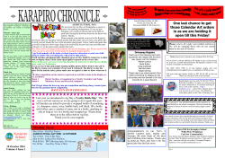 10 October 2016 - Karapiro School