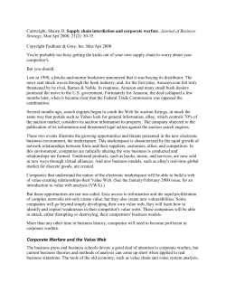 Supply chain interdiction and corporate warfare