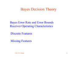 Bayes Decision Theory