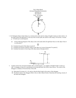 The College Board Advanced Placement Examination PHYSICS B