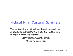 Probability for Computer Scientists
