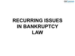 bankruptcy - The Perak Bar
