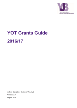 Formal document - Youth Justice Resource Hub