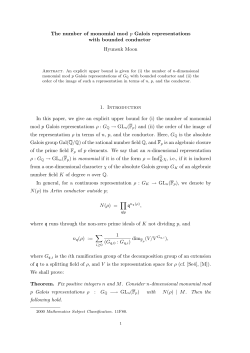 The number of monomial mod p Galois representations with