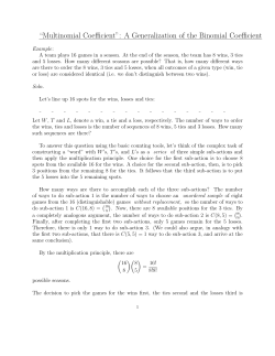 Applying the Basic Counting Tools