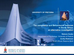 tax evasion in South Africa? Background
