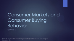 Consumer Markets and Consumer Buying Behavior