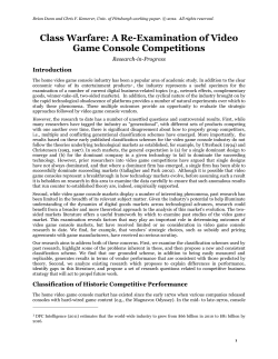 Determining Winners in Video Game Console Markets