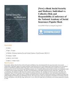 e-Book Social Security and Medicare: Individual vs