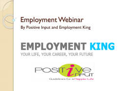 Employment Webinar