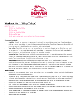 Workout No. 1 “Dirty Thirty”