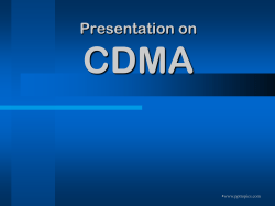 CDMA Codes - PPT Topics