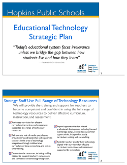 Educational Technology Strategic Plan