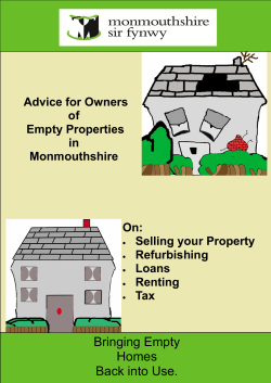 Bringing Empty Homes Back into Use.