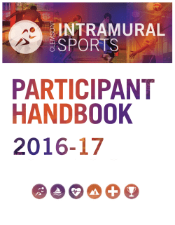 2016&ndash;2017 Intramural Sports Participant