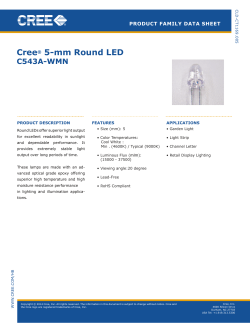 Cree&reg; 5-mm Round LED: C543A-WMN
