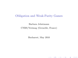Obligation and Weak-Parity Games