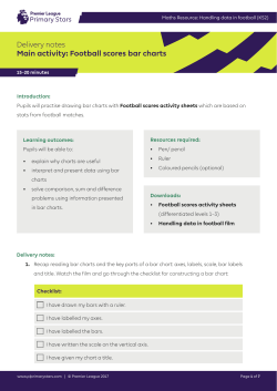 Delivery notes - Premier League Primary Stars