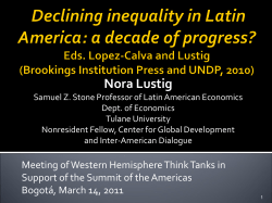 Declining Inequality in Latin America: a decade of
