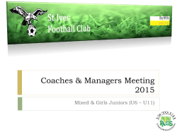Match Cards U6 – U11 - St Ives Football Club
