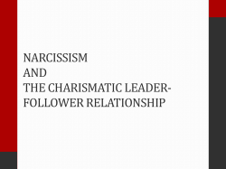 narcissism and the charismatic leader