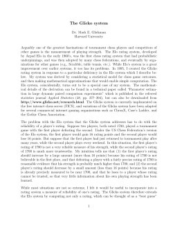 The Glicko system