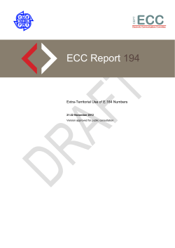 Extra-territorial use of E.164 numbers