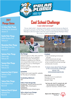 2017 Plunge Dates - Special Olympics Washington