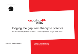 Bridging the gap from theory to practice