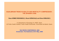EQUILIBRIUM TREND IN HEALTH AND MORTALITY