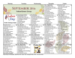 Sunday - Active Day / Senior Care