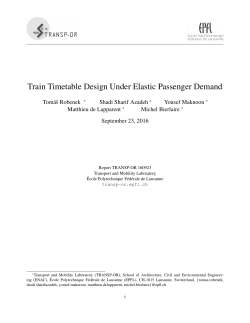 Train Timetable Design Under Elastic Passenger Demand