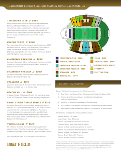 2016 wake forest football season ticket information allocation process