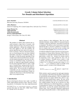 Greedy Column Subset Selection