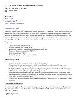 syllabus and application form for the course are located here