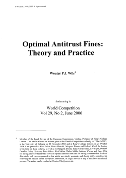 Optimal Antitrust Fines: Theory and Practice